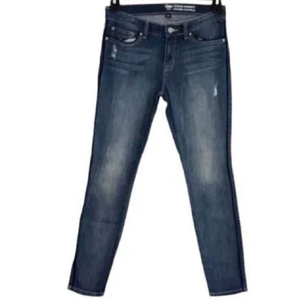 Gap Legging Skimmer Skinny Jeans Blue Denim Distressed Size 26